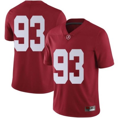 Men's Alabama Crimson Tide #93 Jah-Marien Latham Crimson Limited NCAA College Football Jersey 2403PCWL0